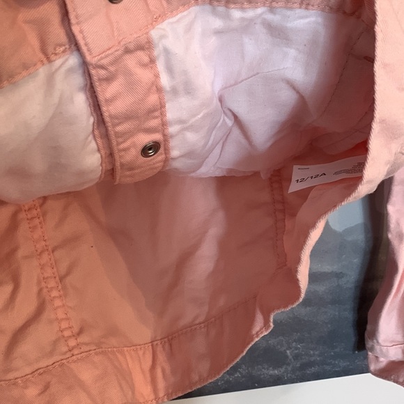 Carter’s Osh Kosh light pink jean jacket NWOT 12/12A - Picture 5 of 7